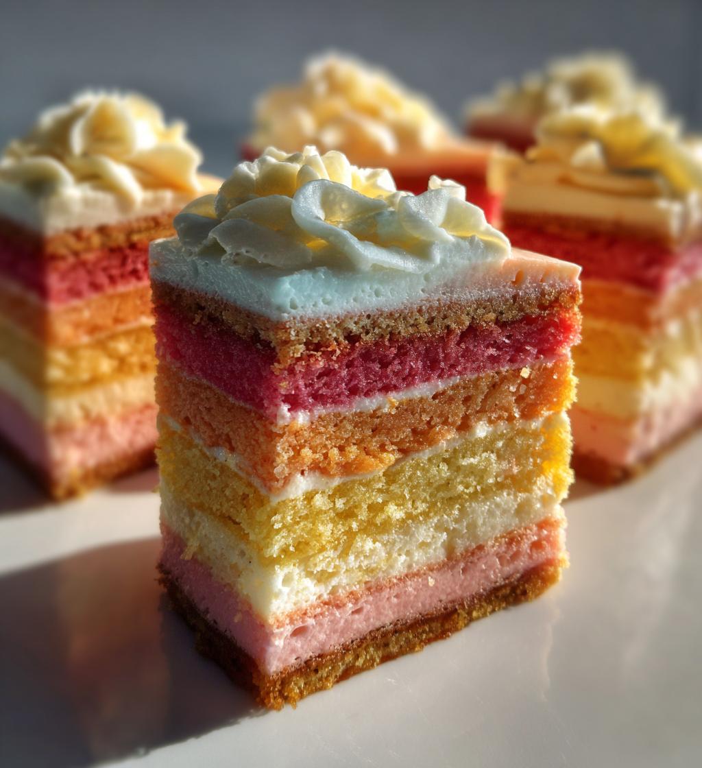 mini ombre cakes