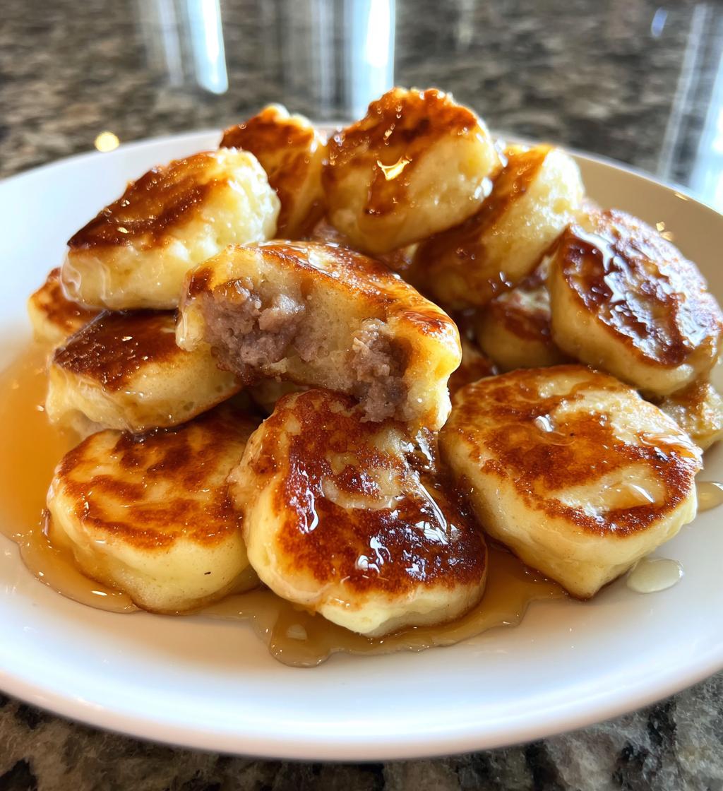 mini pancake sausage bites - detail 1