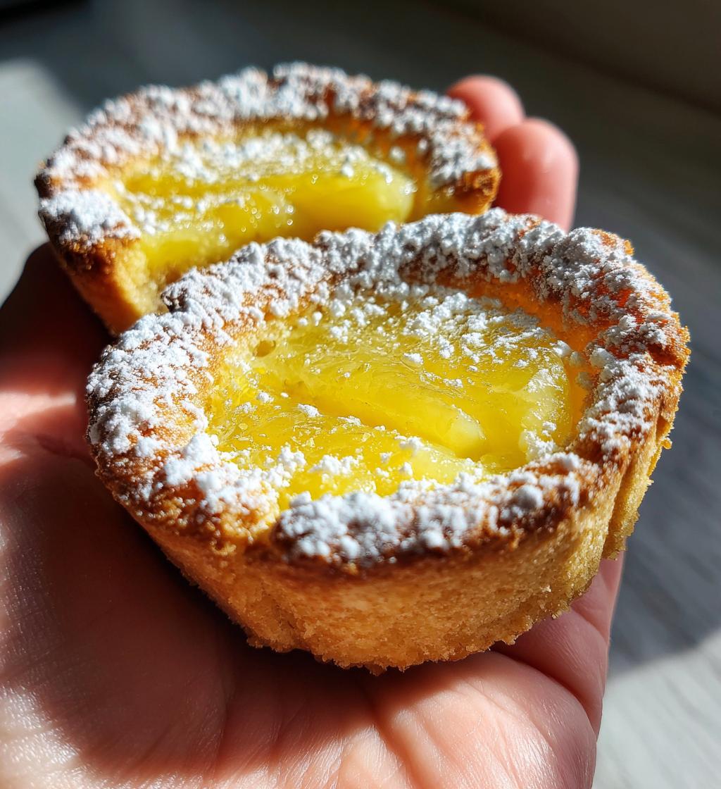 mouthwatering lemon bar cookie cups - detail 1