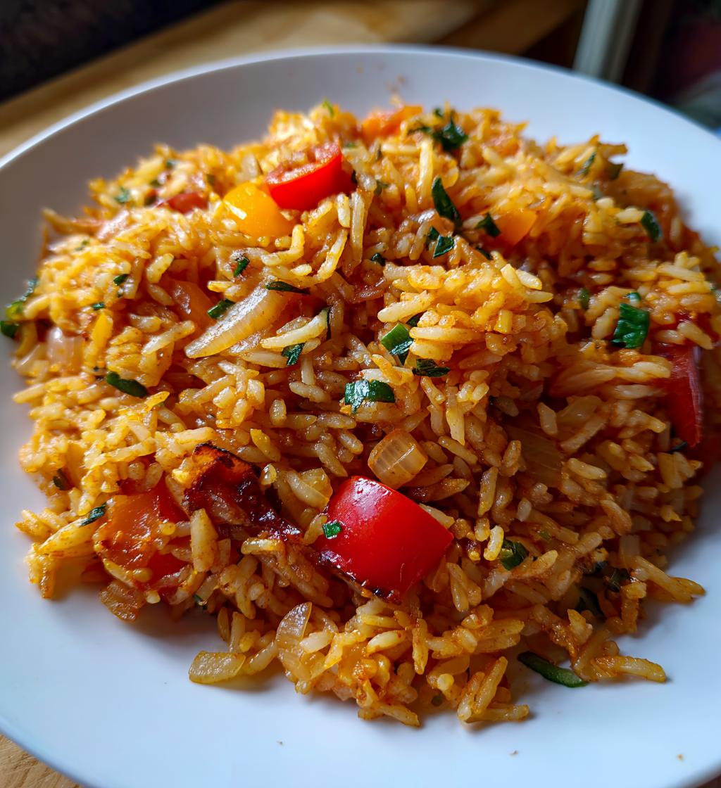 native jollof rice palm oil jollof - detail 1