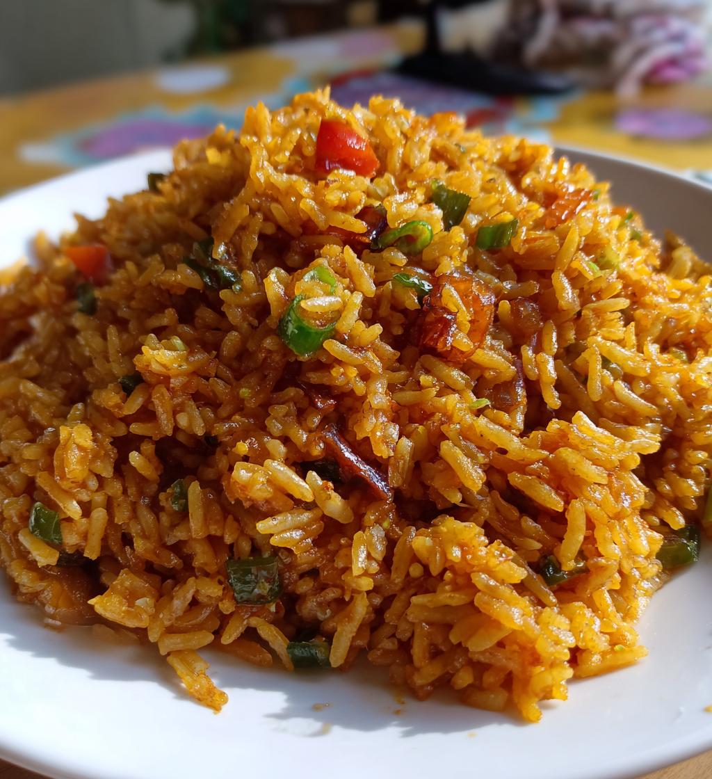 native jollof rice palm oil jollof