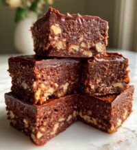 no bake brownie bars