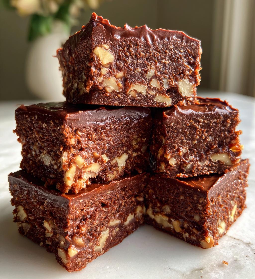 no bake brownie bars