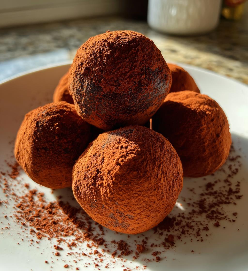 no bake chocolate candy truffles - detail 1