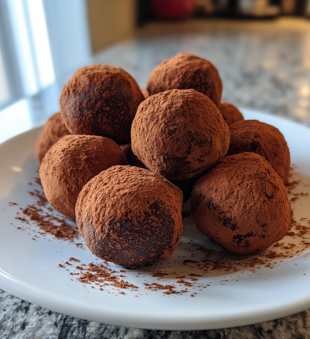 no bake chocolate candy truffles