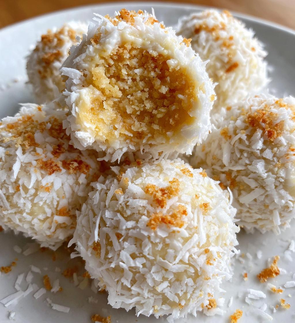 no bake coconut cream balls