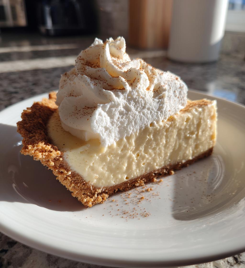 no bake eggnog pie
