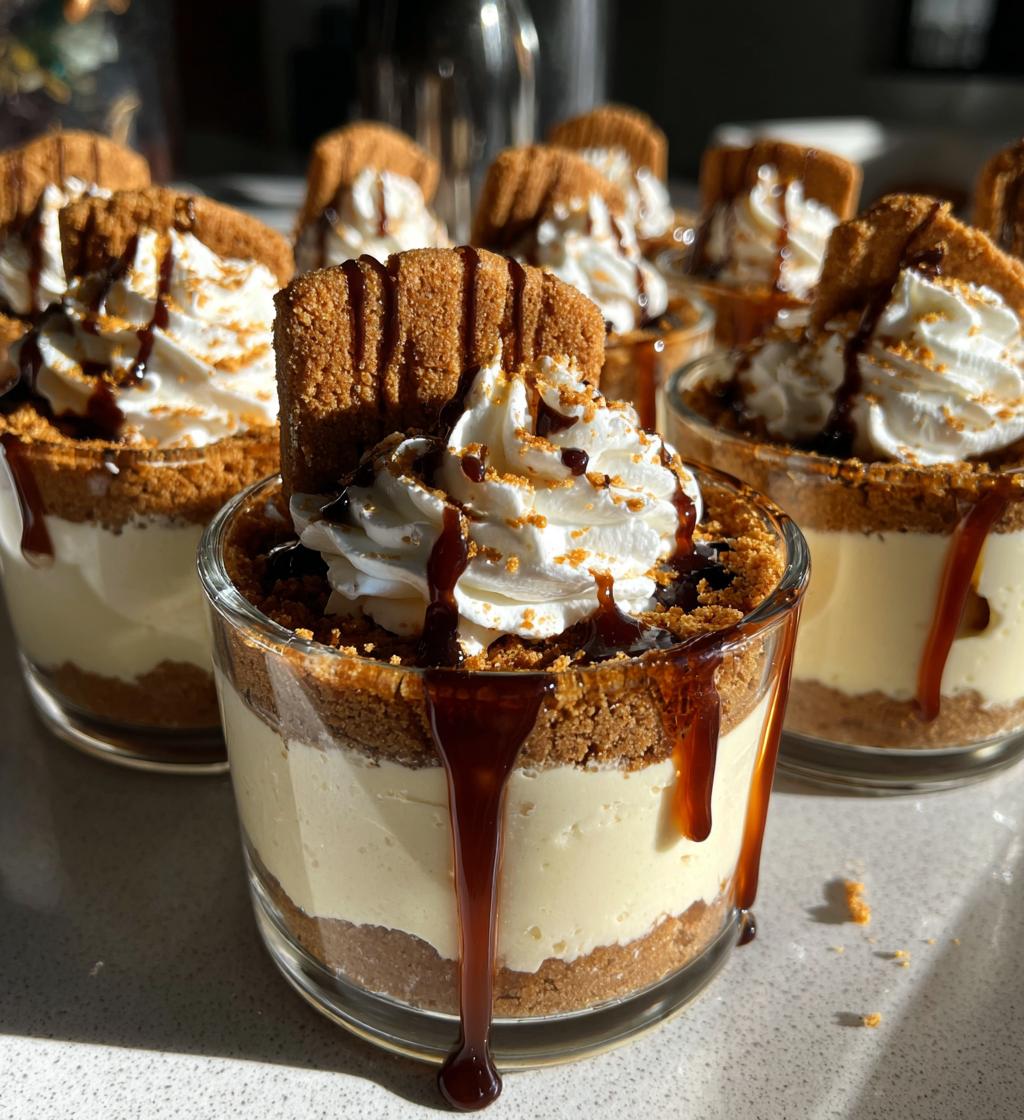 no bake gingerbread spice cheesecake cups