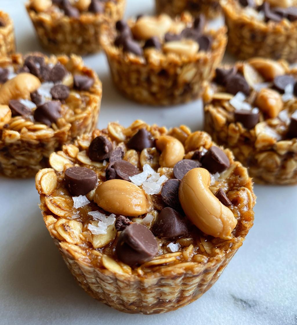 no bake peanut butter granola cups