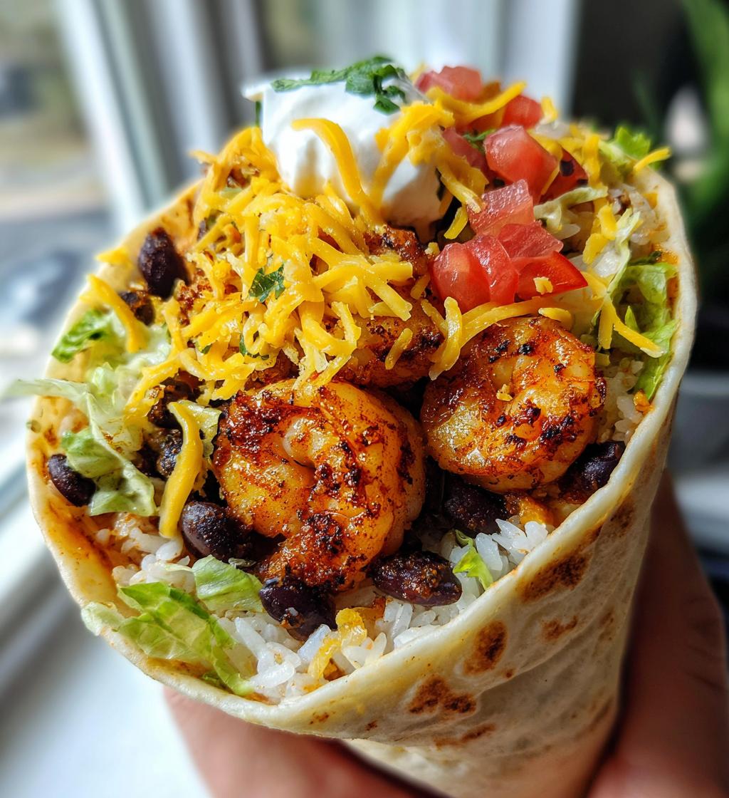 old bay shrimp burritos - detail 1