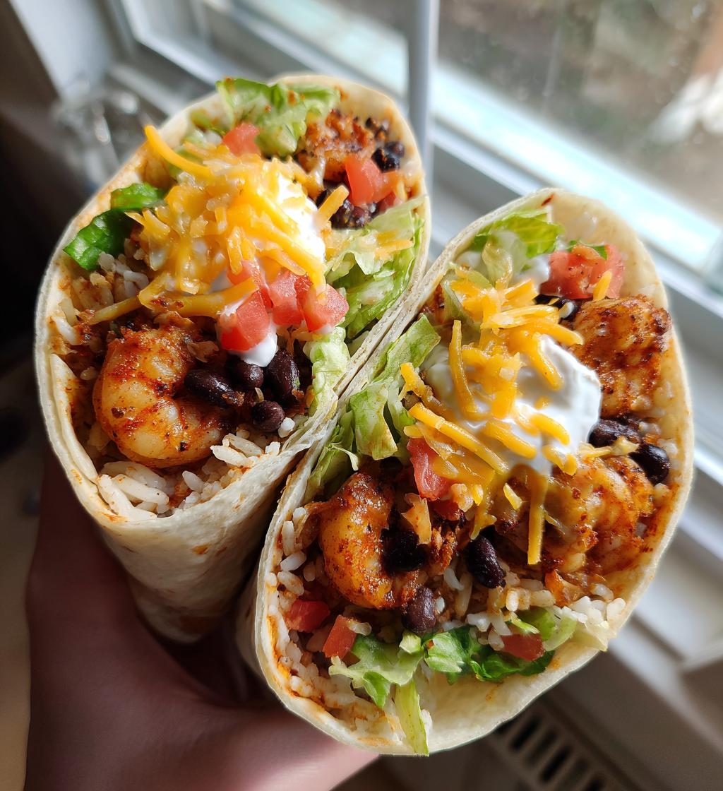 old bay shrimp burritos