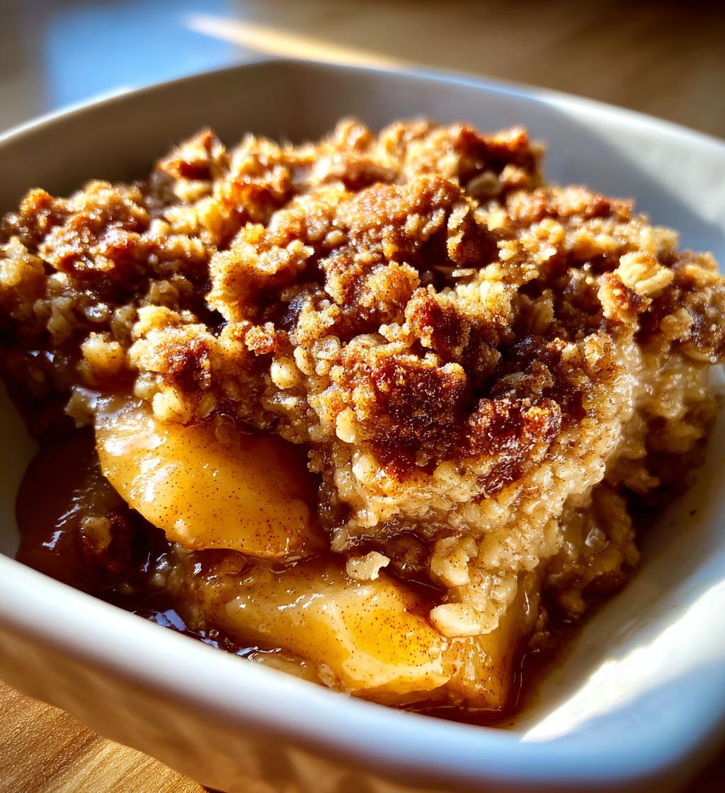 old fashioned cinnamon apple crisp