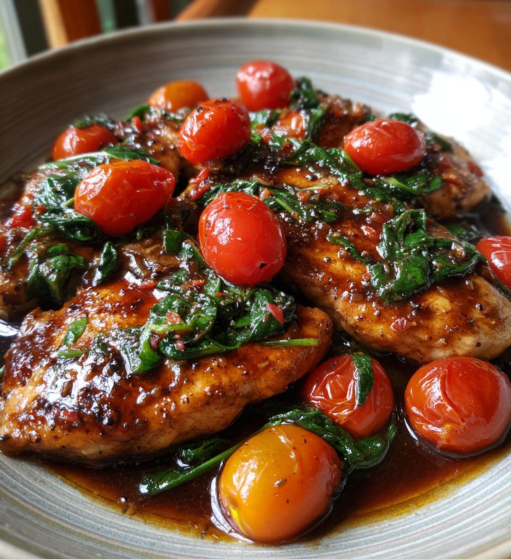 one pan balsamic chicken - detail 1