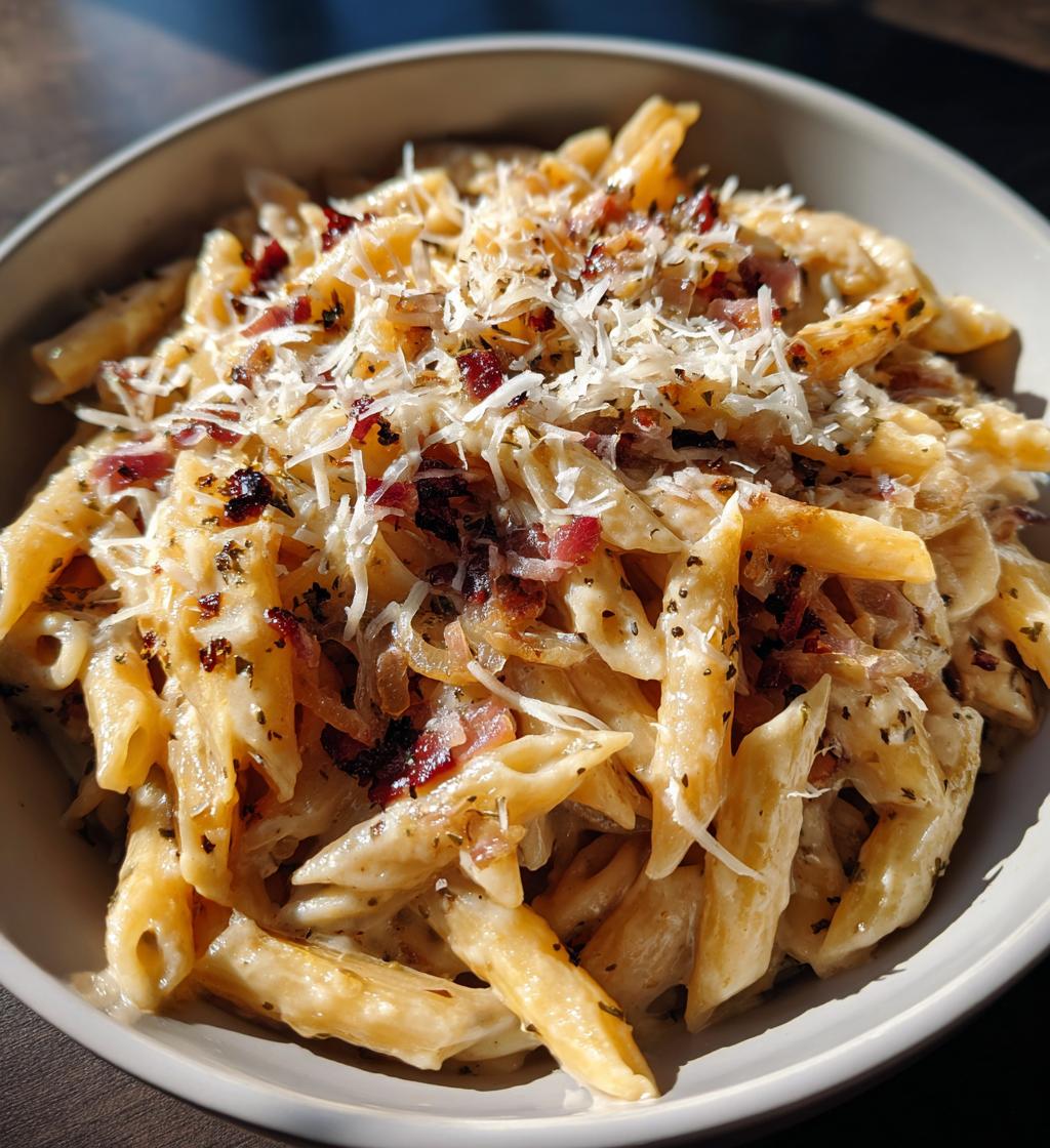 one pot french onion pasta - detail 1