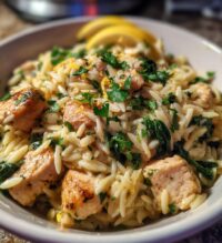 one pot lemon chicken orzo