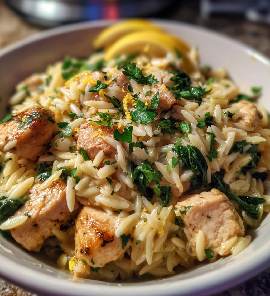 one pot lemon chicken orzo