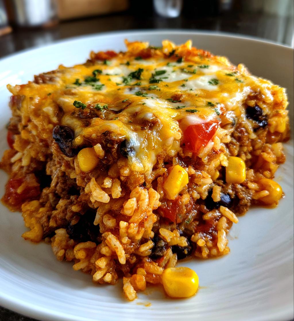 one pot mexican rice casserole - detail 1
