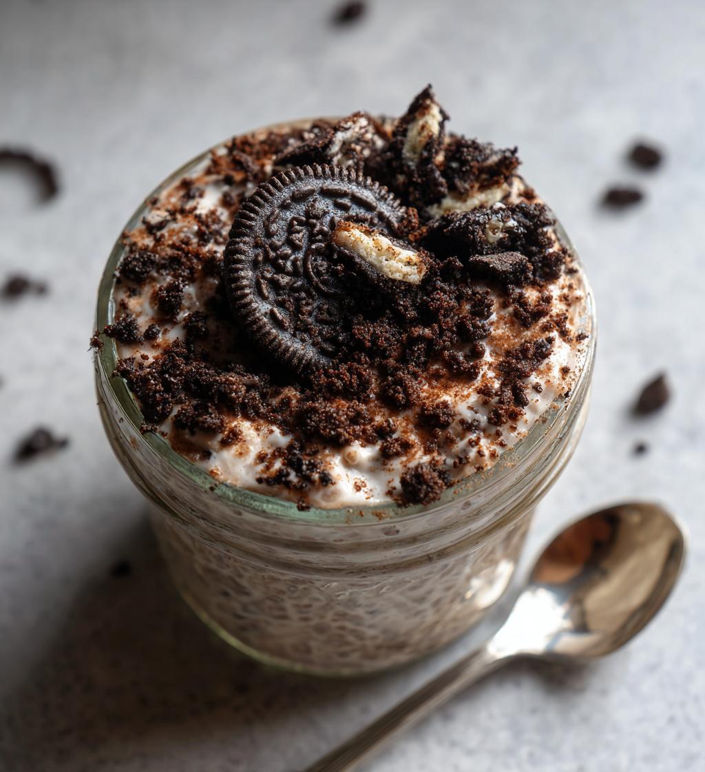 oreo overnight oats - detail 1