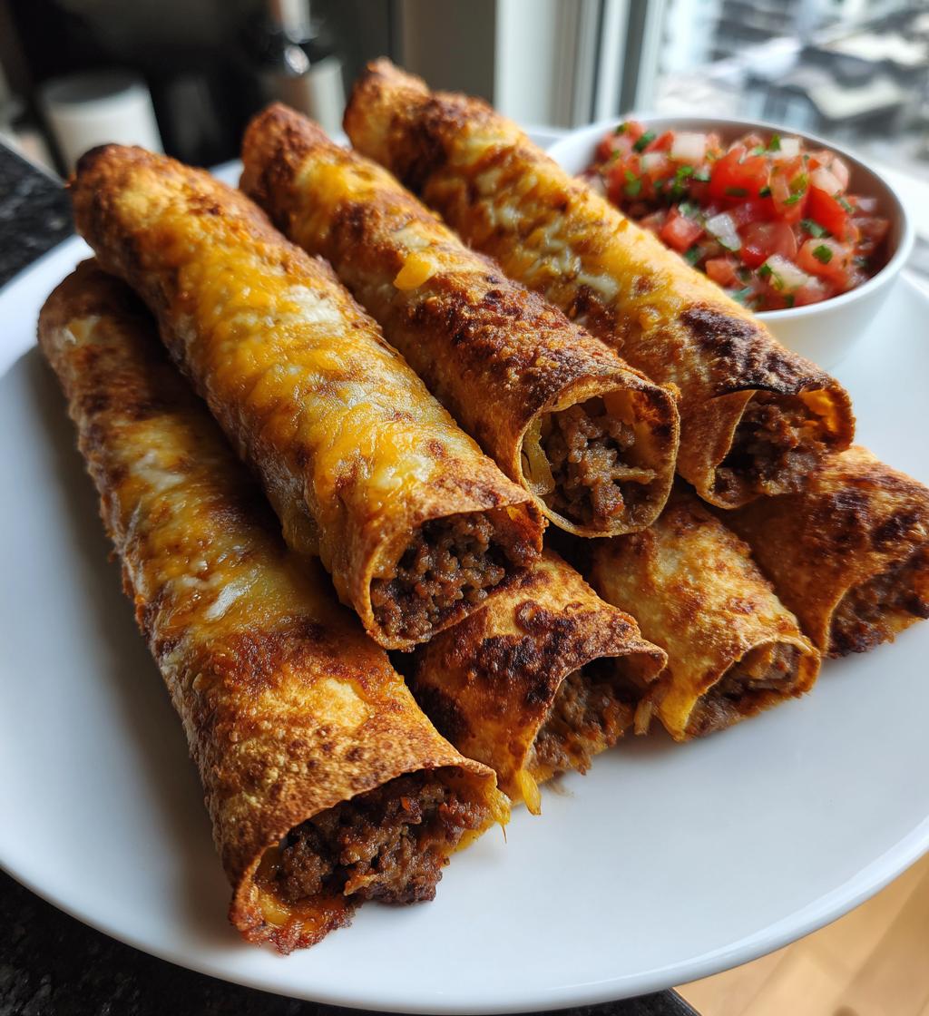 oven baked beef taquitos