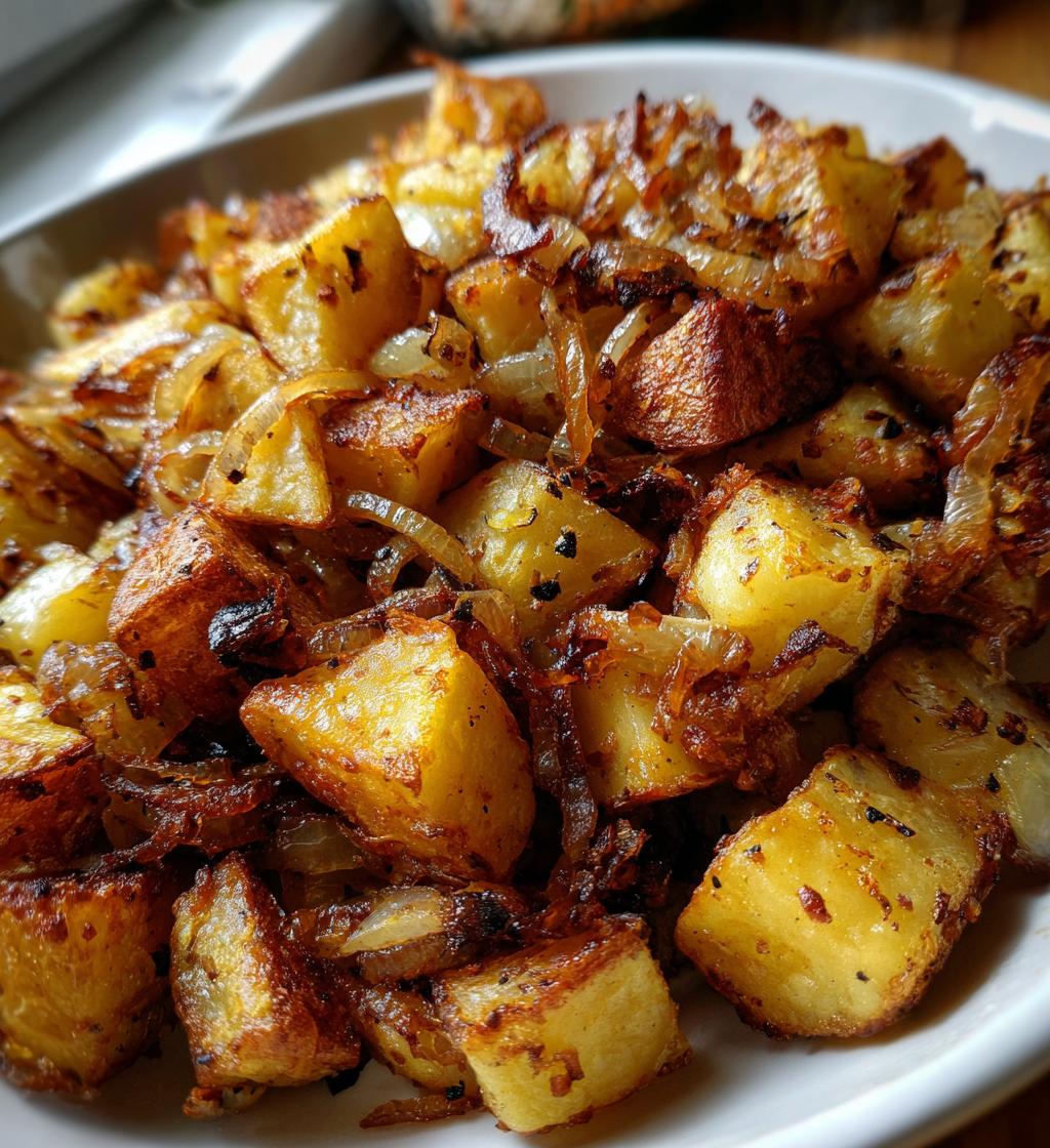oven fried potatoes onions - detail 1