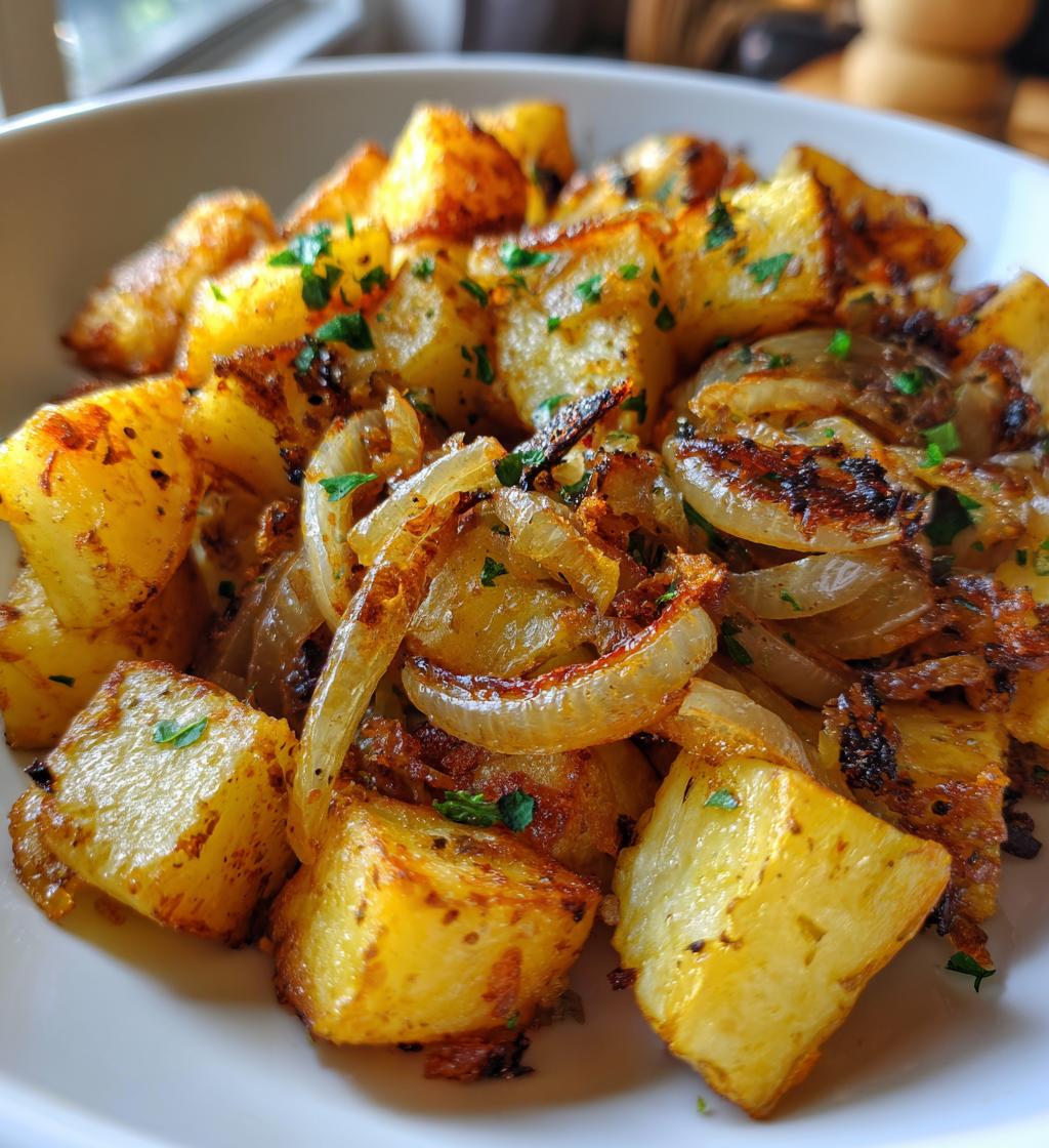 oven fried potatoes onions