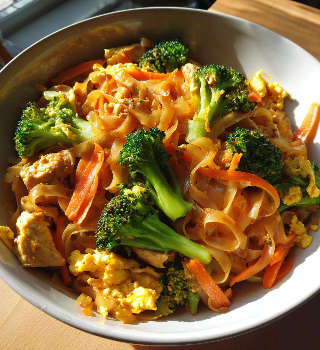 pad see ew thai stir fried noodles - detail 1