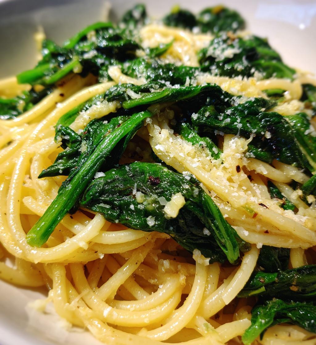 pasta with spinach easy quick - detail 1