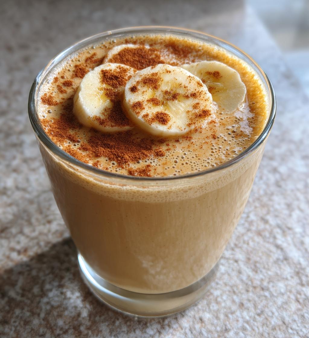 peanut butter banana smoothie recipe - detail 1