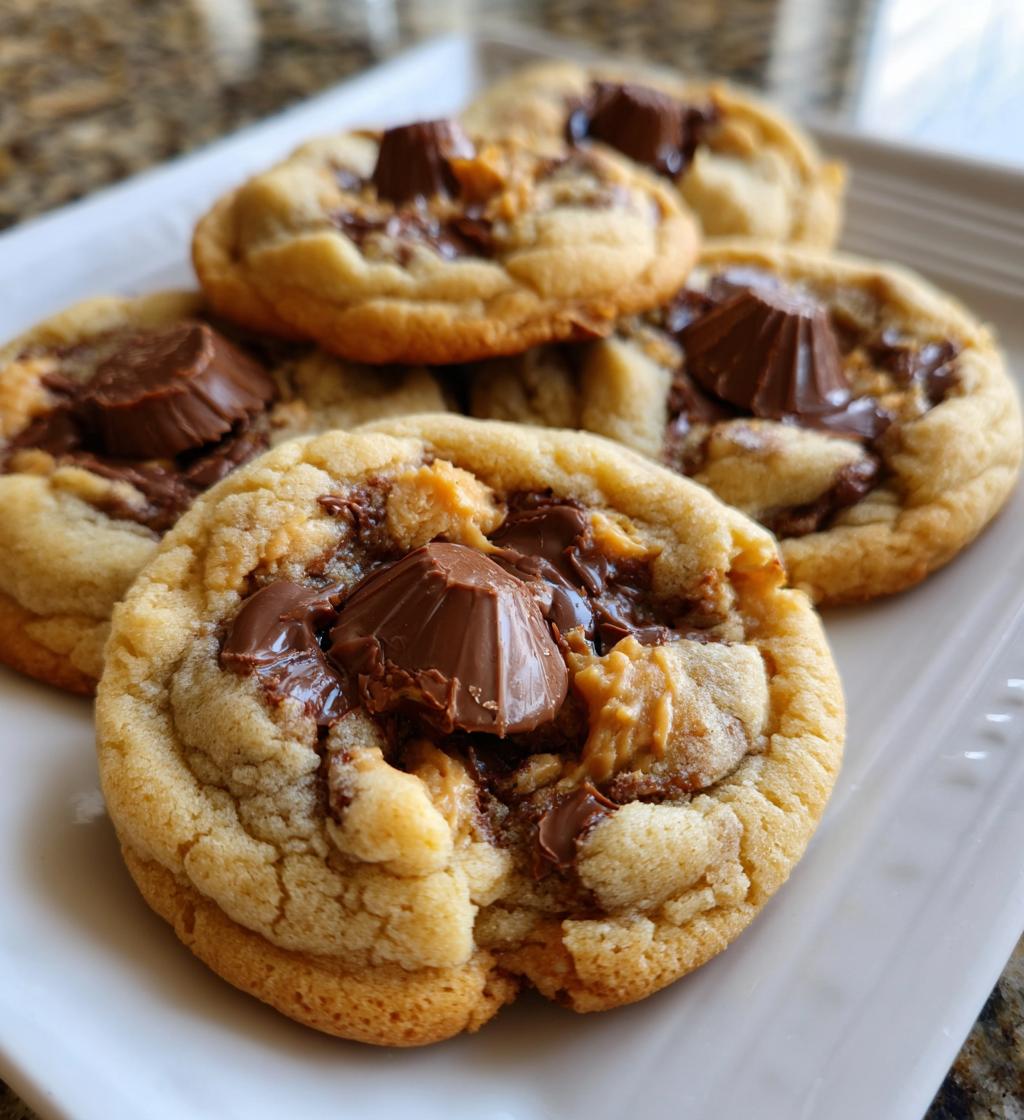 peanut butter cup christmas cookies - detail 1