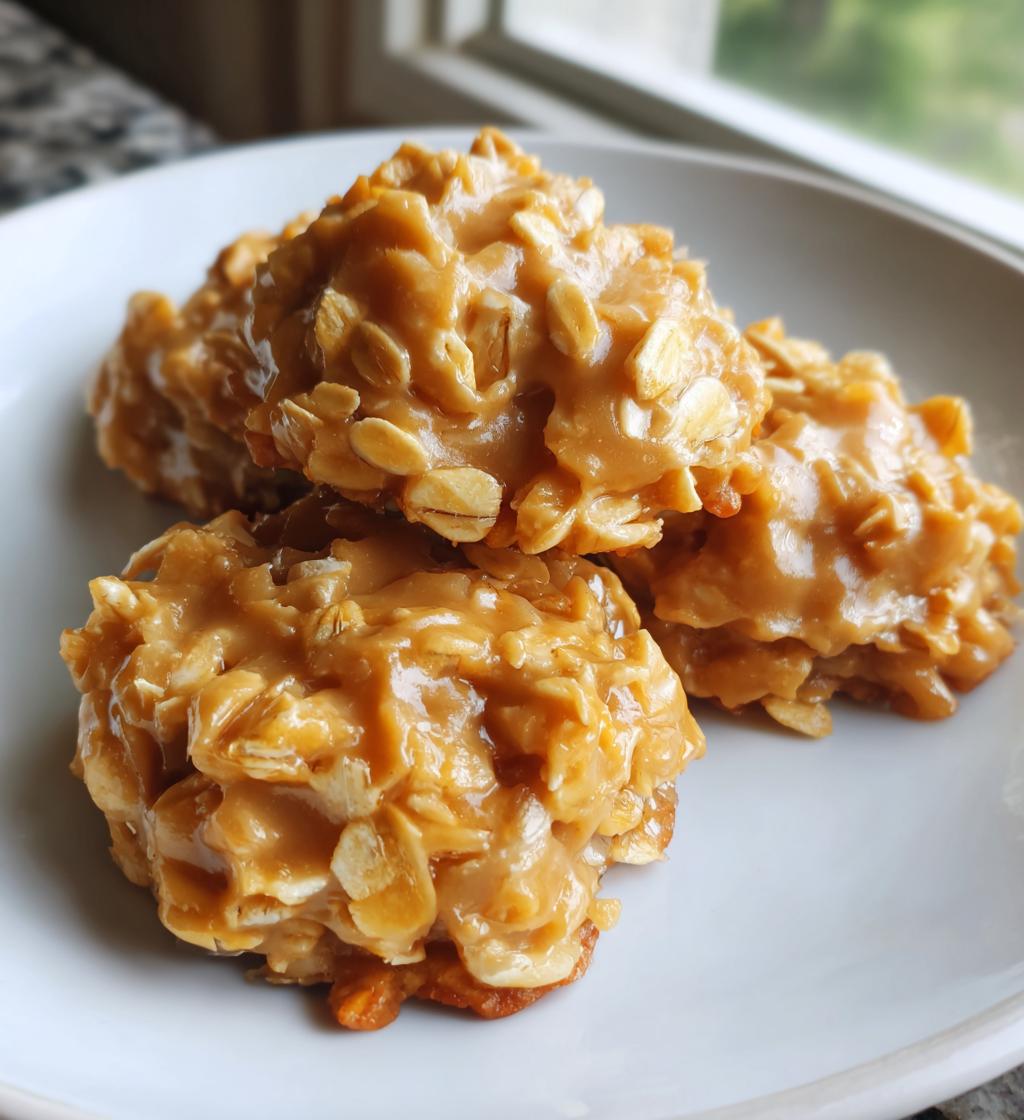 peanut butter no bake cookies - detail 1