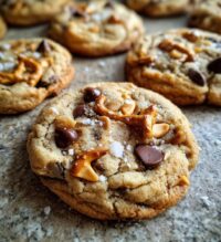peanut butter pretzel chocolate chip cookies