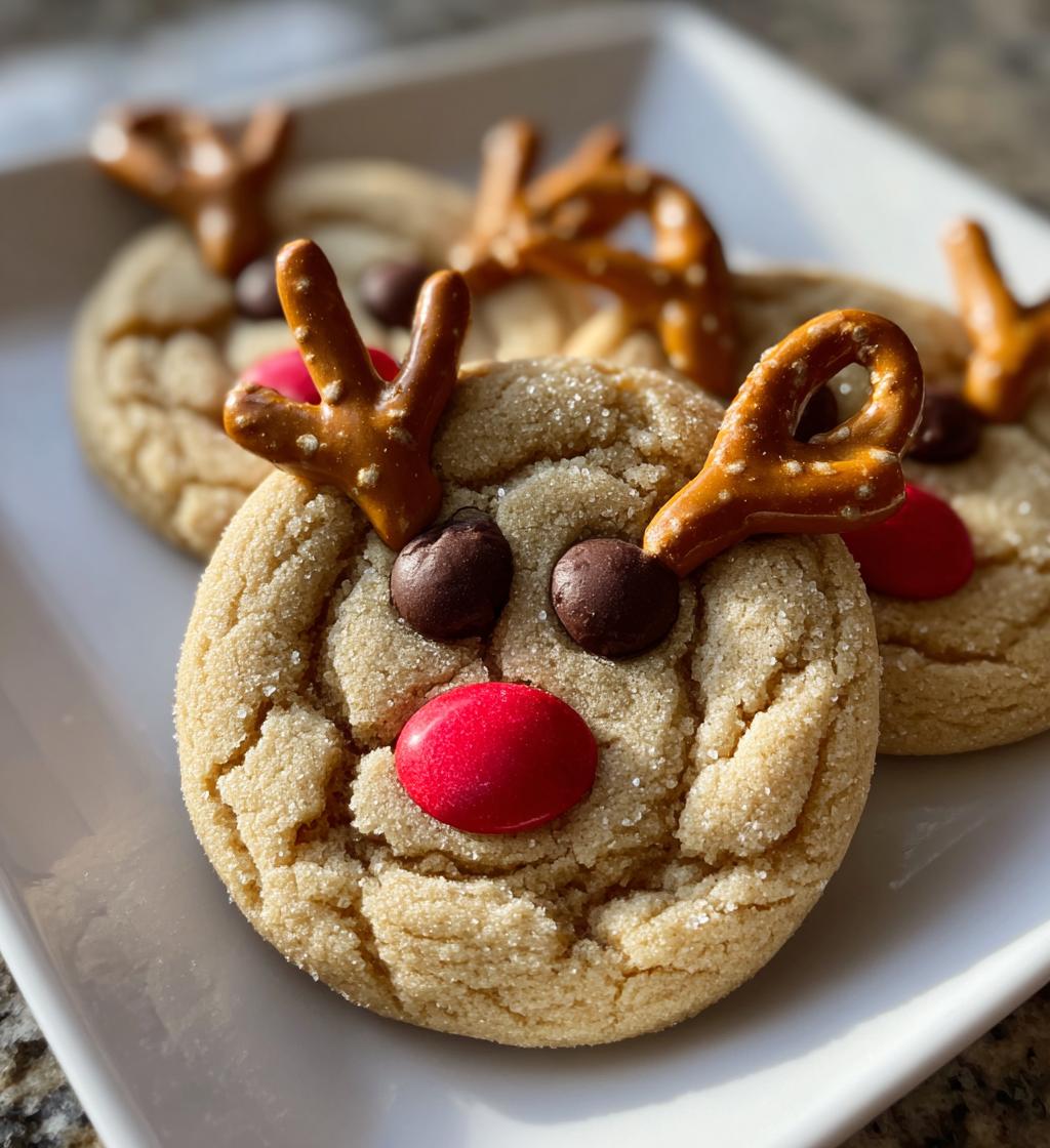 peanut butter reindeer cookies