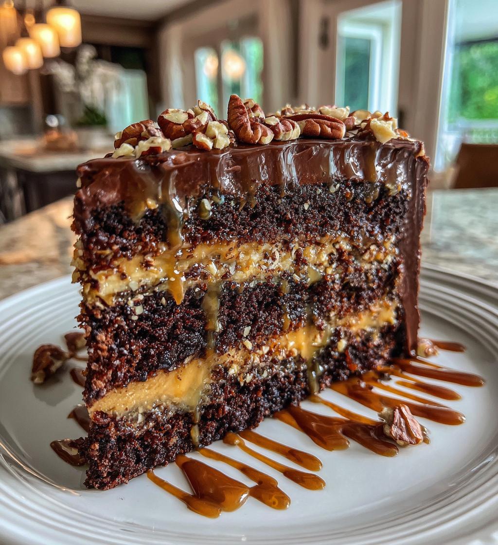 pecan caramel chocolate cake