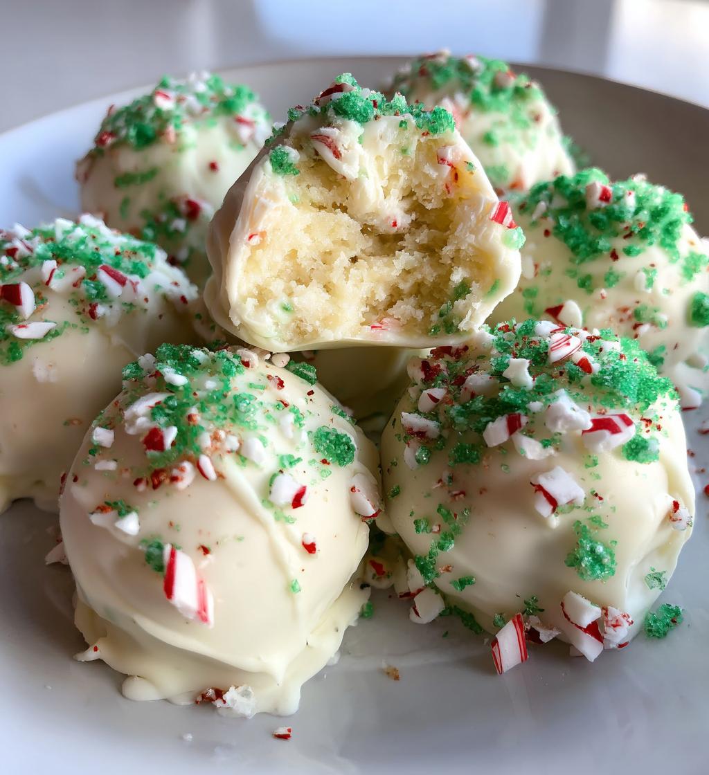 peppermint oreo truffles