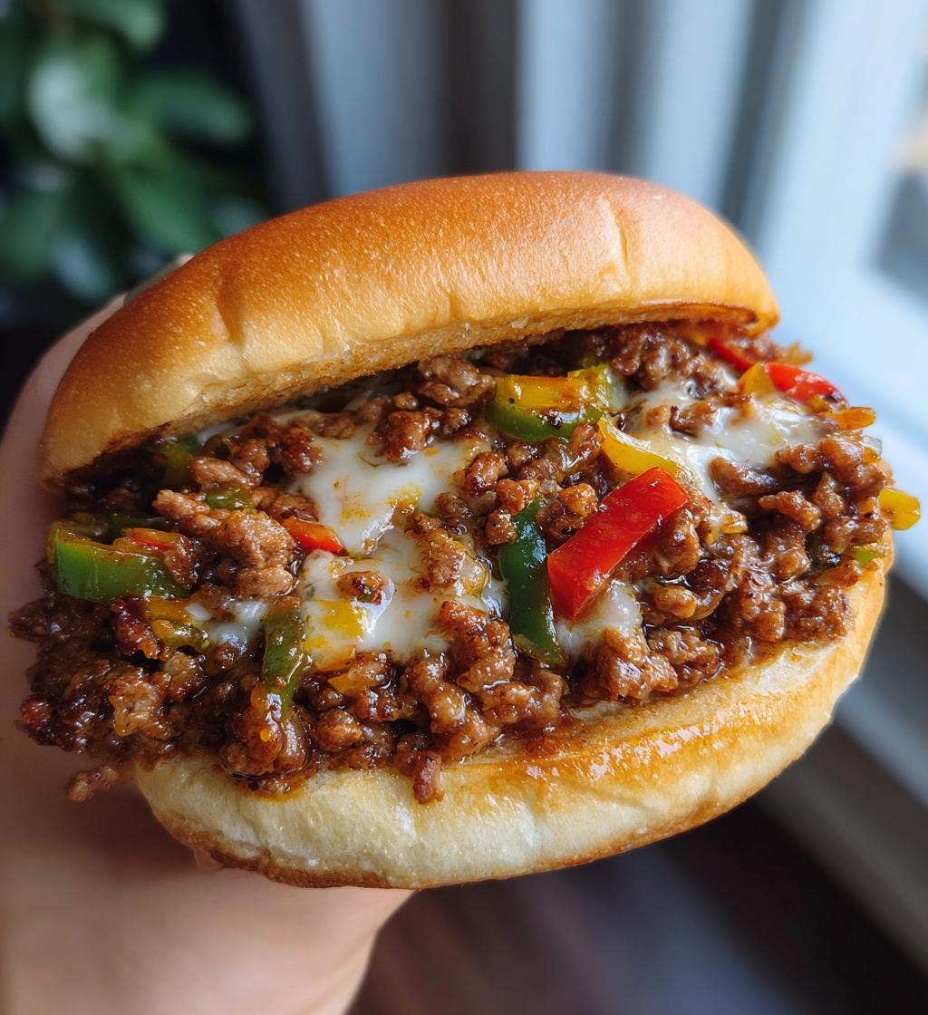 philly cheesesteak sloppy joes - detail 1