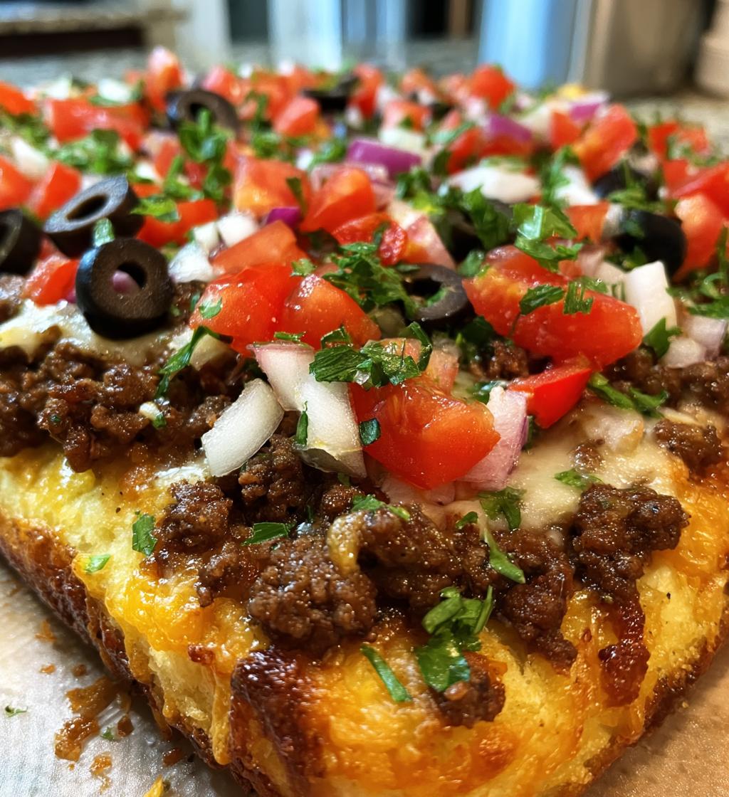 pillsbury crescent roll taco bake - detail 1