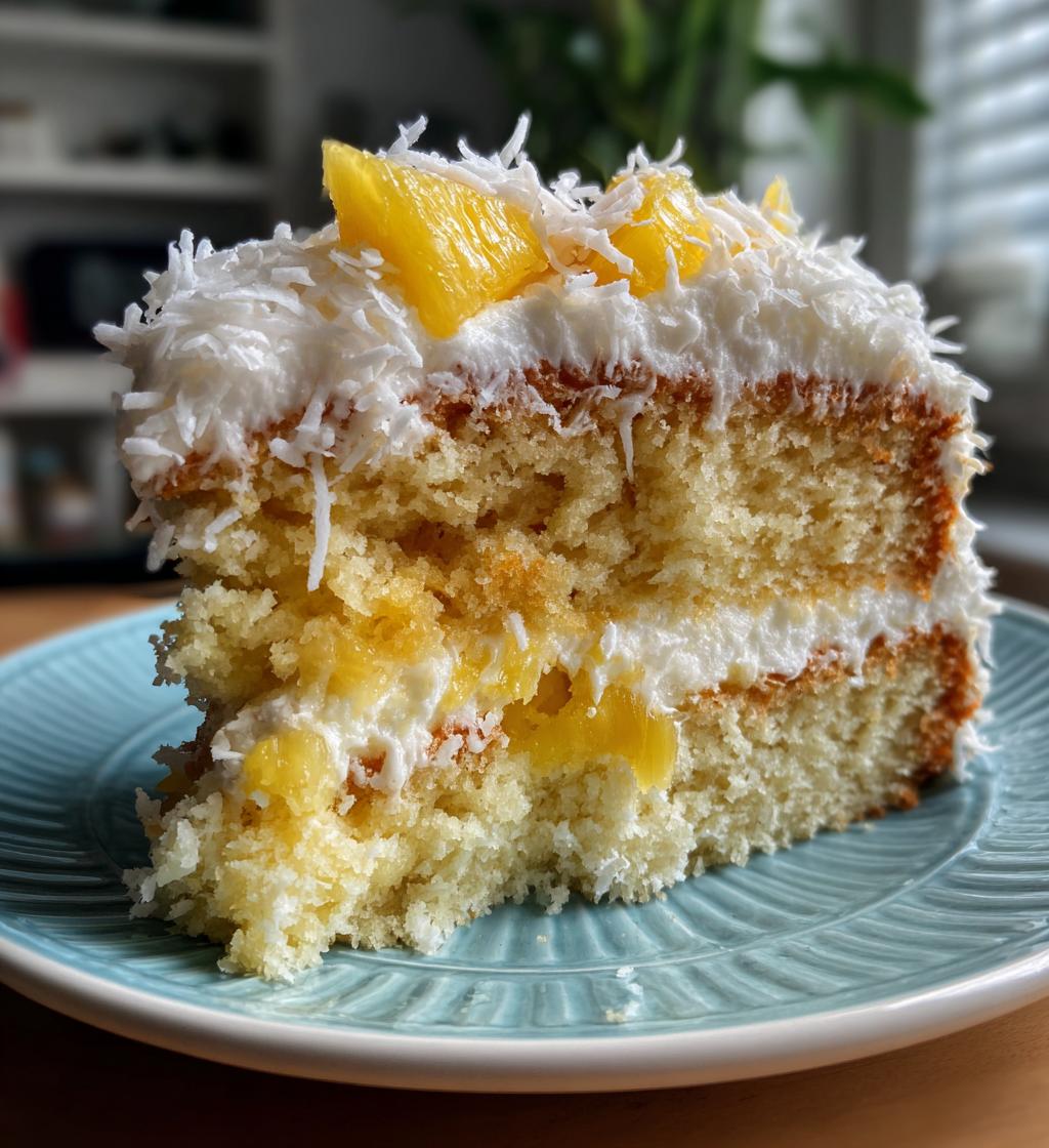 pineapple coconut dream cake