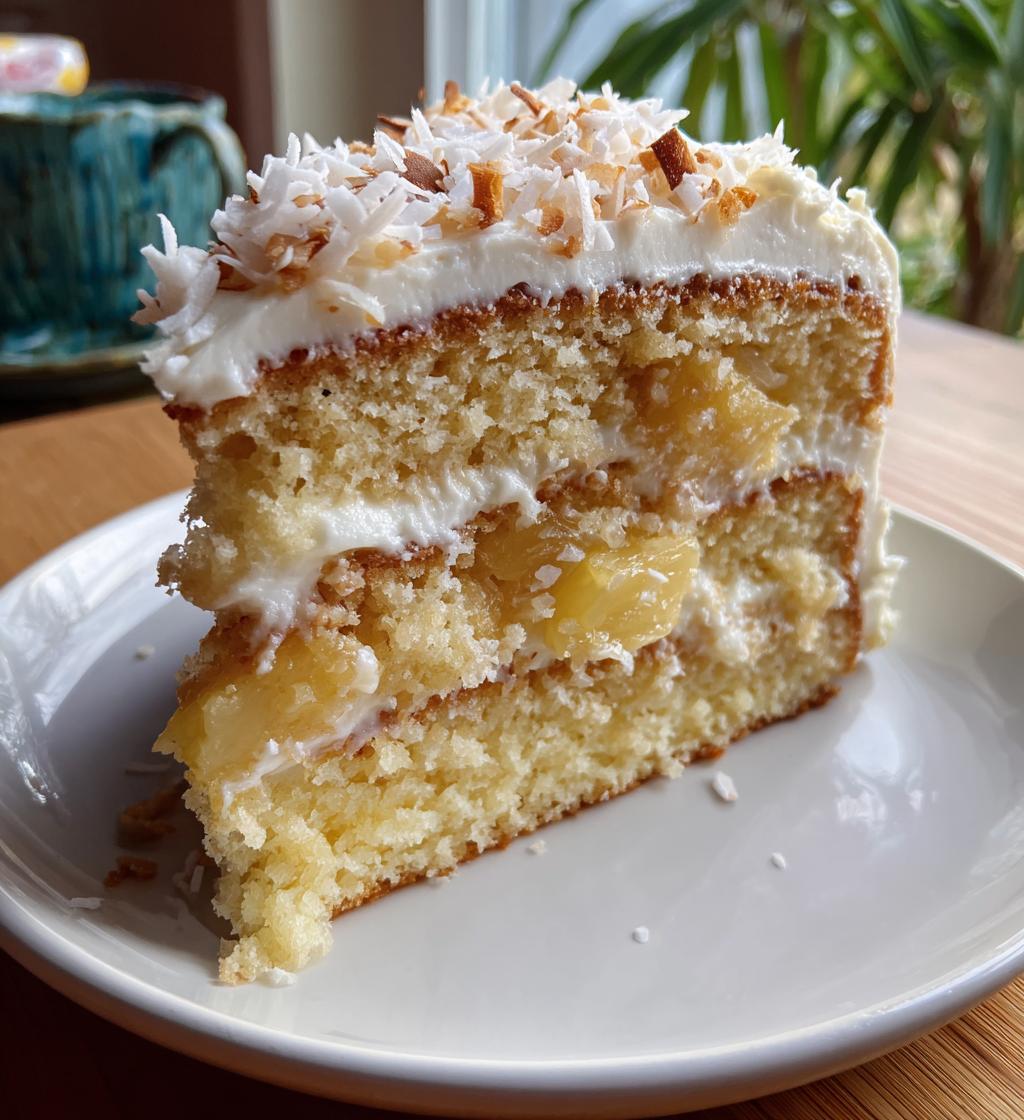 pineapple coconut god bless america cake