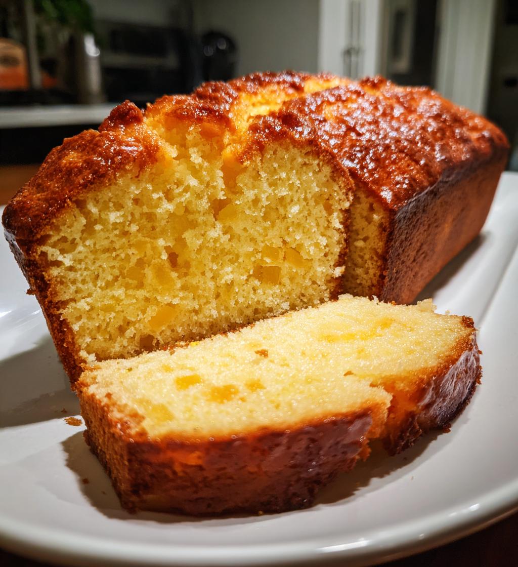 pineapple cream cheese pound cake - detail 1