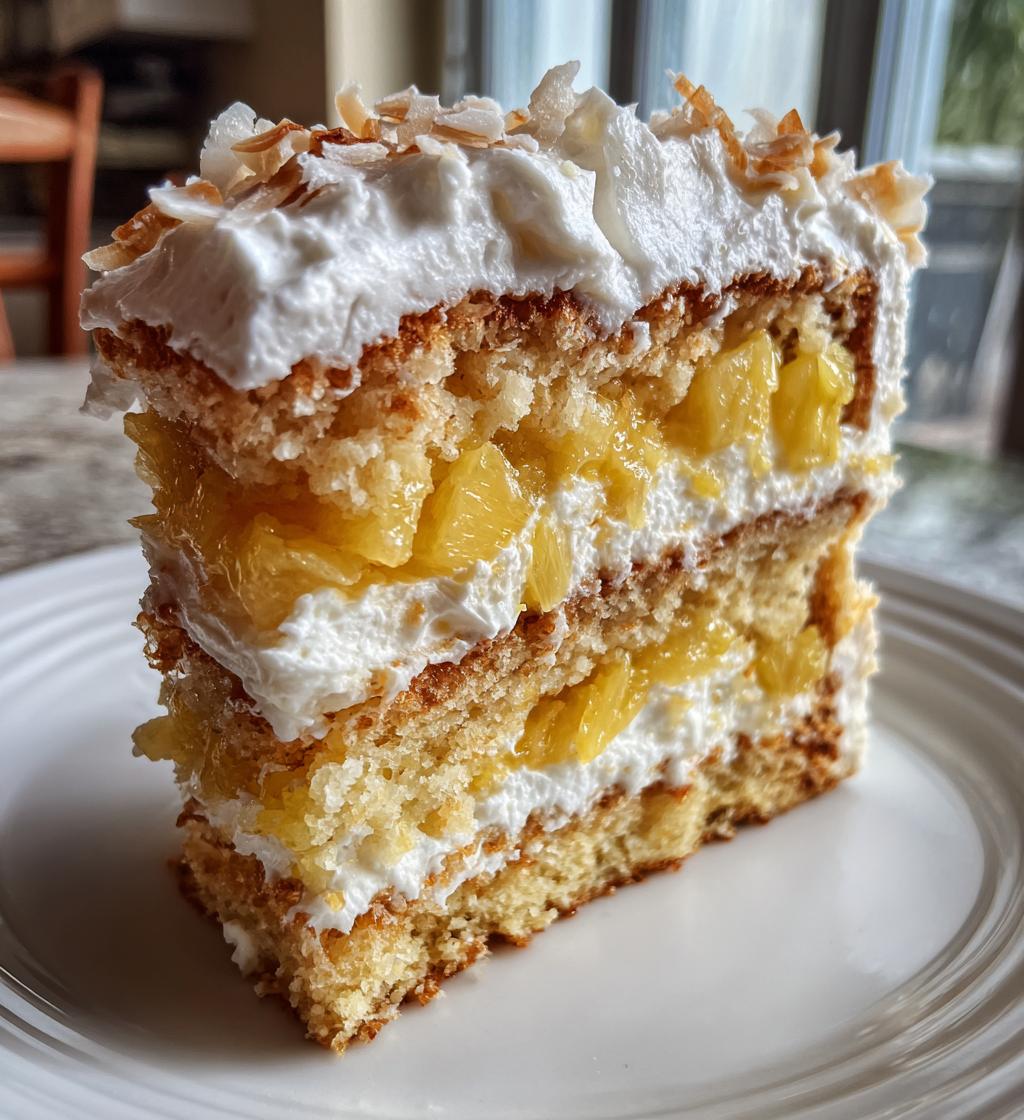 pineapple heaven cake - detail 1