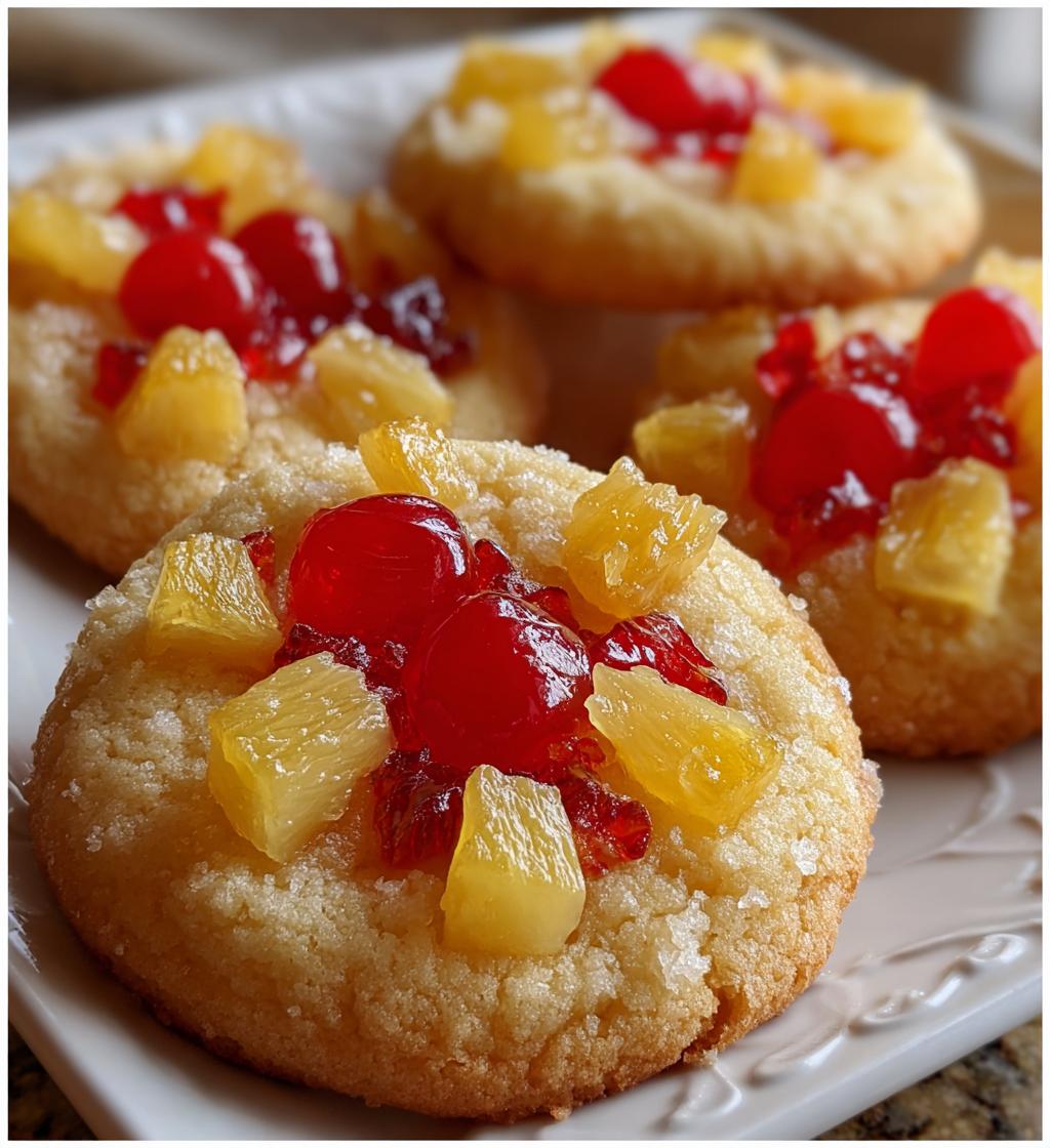 pineapple upside down sugar cookies