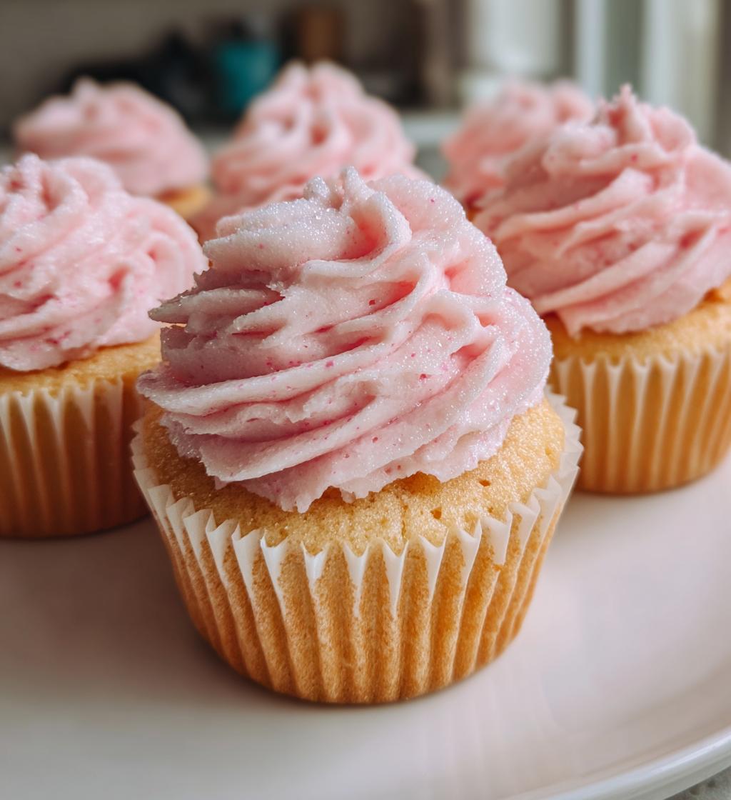 pink champagne cupcakes - detail 1