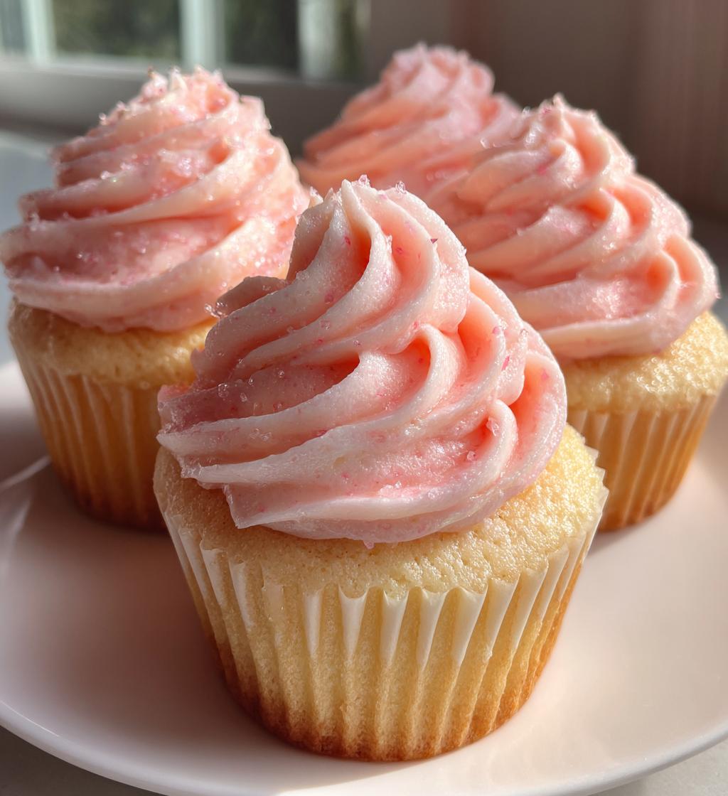 pink champagne cupcakes