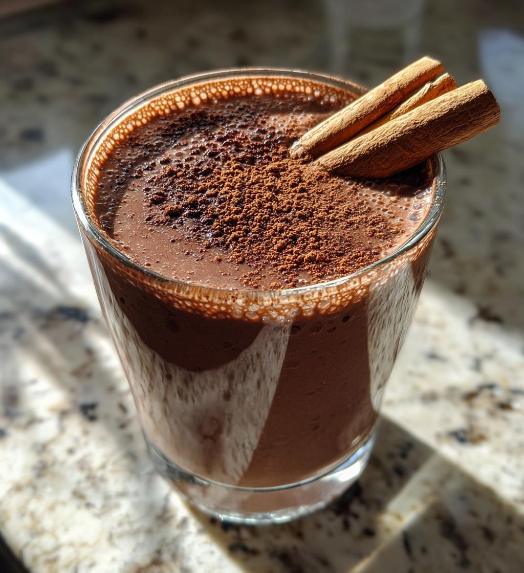 puerto rican chocolate coquito - detail 1