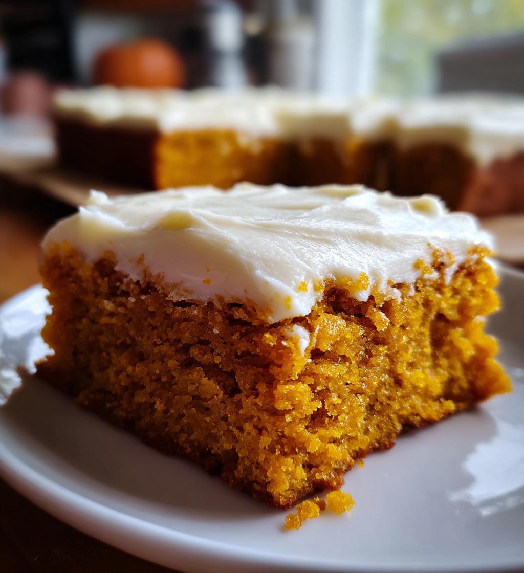 pumpkin bars with cream cheese frosting - detail 1