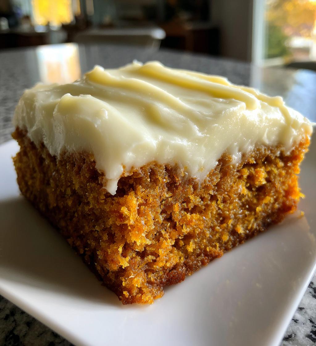 pumpkin bars with cream cheese frosting