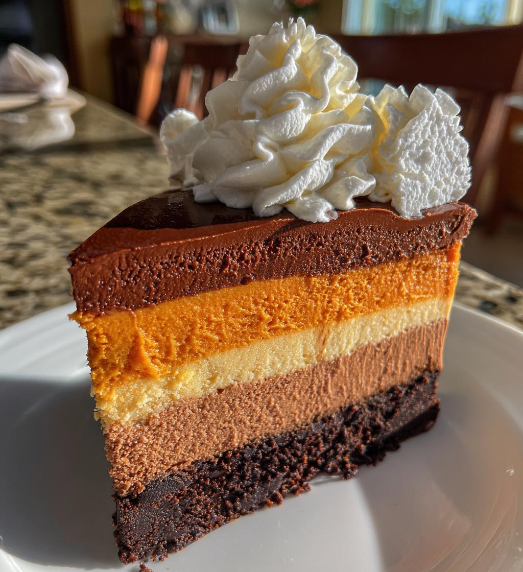 pumpkin chocolate mousse cake