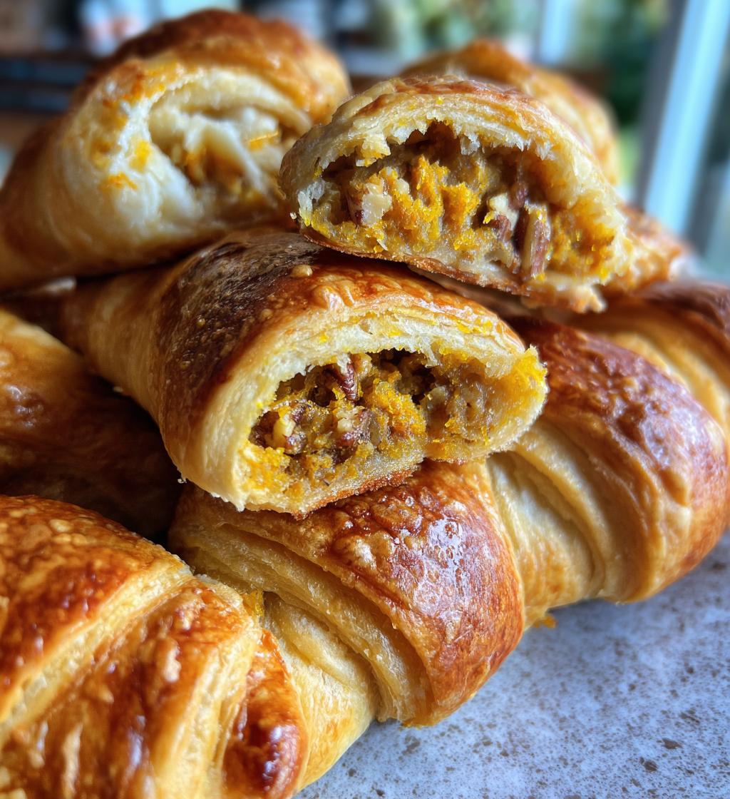 pumpkin pecan crescent rolls