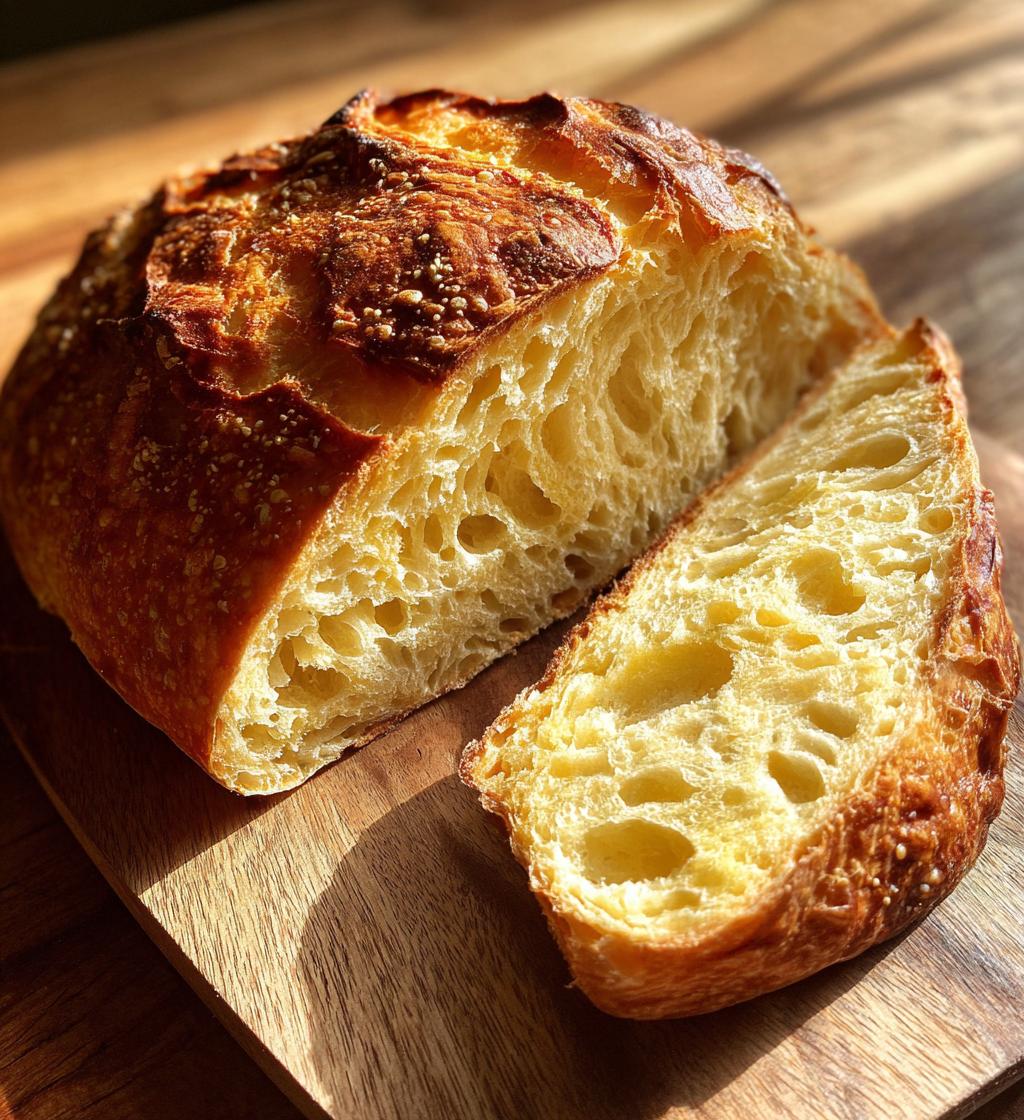 quick and easy no knead bread - detail 1