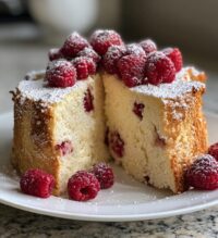 raspberry angel food cake